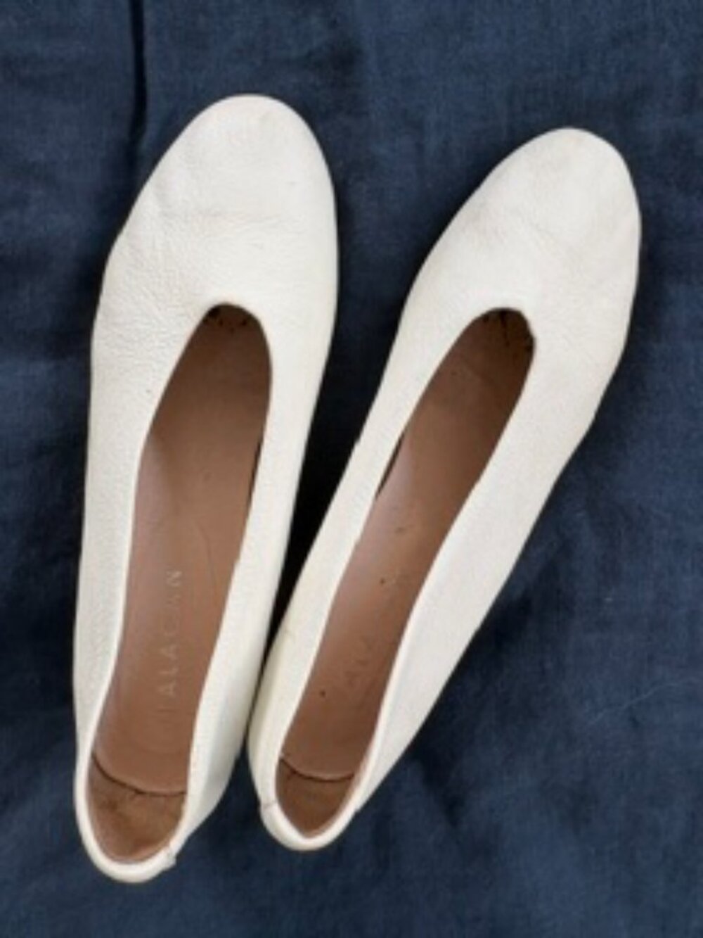 Balagan Studio "Leilot" High-Vamp Leather Heels | Cream | 37 (Size 7)